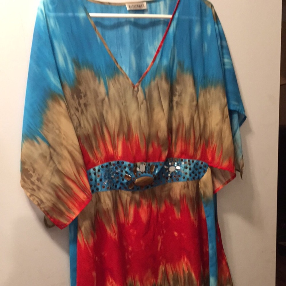 Sheer multi color top